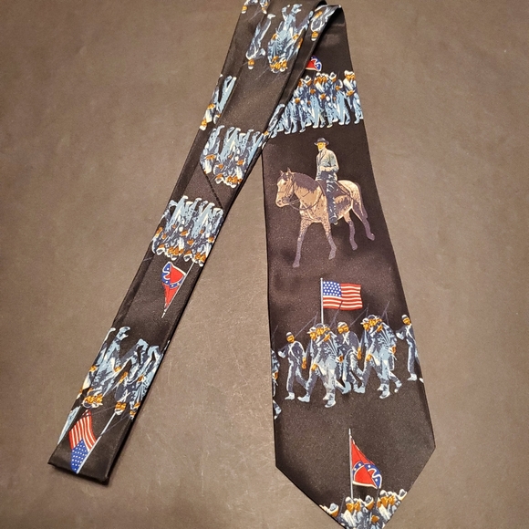 Black Civil War Tie - Picture 2 of 5